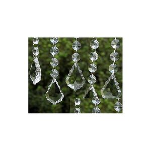 Christmas Decorations Clear Acrylic Crystal Pendants Hanging Bead Drape Garland Wall Panel Wedding Decor Tassel Sn Tree Diy Party Dr Dhjtl