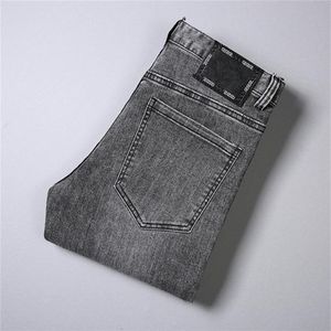 Autunno Designer Jeans da uomo Design Luxury Fashion Casual Elastico Slim-fit Pantaloni di alta qualità Famoso marchio Zipper Slim Skinny Pan254S