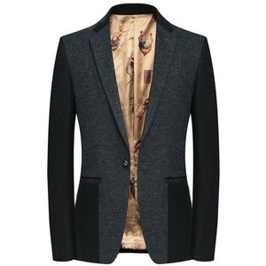 Männer Anzüge Blazer Frühling Herbst Mantel Männer Schlank Single Button Blazer Anzug Jacke Business Homme Mode Wolle Casual3036