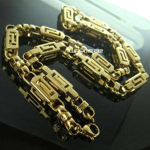 n292-8MM Width Curb Chain Stainless Steel Necklace Link Cuban Chunky chain2540