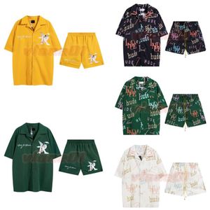 Designers Praia Tracksuits Ternos de Verão Mens Fashioo Camisas Shorts Define Conjunto de Luxo Roupas Sportswears Tamanho S-XL3018