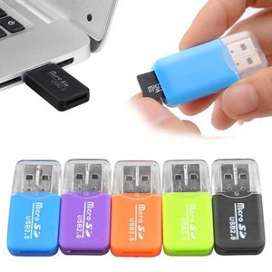 Считыватели карт памяти Mini USB 2.0 Micro SD TF Card Reader Адаптер для карт памяти USB2.0 Устройство чтения флеш-карт Высокоскоростное устройство для чтения карт ноутбуков L230916