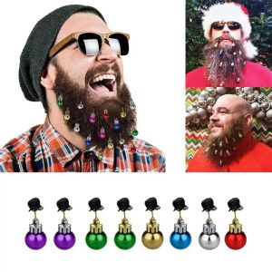 Christmas Beard Hanging Ornaments Santa Claus Decor Santa Claus Beard Bell Clip Christmas tree decorations Hair clip FY2468 916