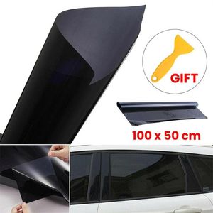 Car Sunshade In Stock VLT 5% Uncut Roll 39 X 20 Window Tint Film Charcoal Black Glass Office Foils Solar Protection211l