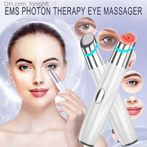 Skönhetsutrustning Eye Cosmetic Massager Instrument LED Fotonterapi Hengdin Uppvärmning Vibration Dark Circle Eye Bag Skin Eye Care Q230916