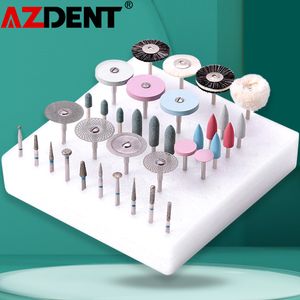 Outra higiene oral 1BoxTotal 35PcsBox Azdent Dental Lab Polishing Kit Cerâmica Porcelana Moagem Dentista Ferramenta 230915