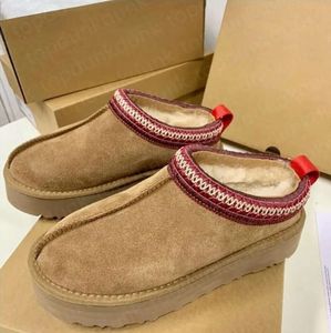 Australia Buty damskie Tazz Kapcieczki Tasman Slipple Fur Slajdy Ultra Mini Platforma Ugges Bot zamszowa mieszanka wełny komfortowe botki zimowe uggslies 602ess