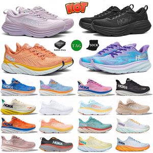 running shoes for men women designer sneakers bondi 8 clifton 9 triple black white Summer Song Coastal Sky mens womens outdoor sports trainers