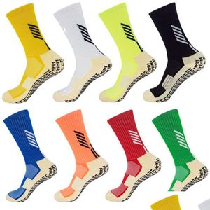 Sports Socks Football Anti Slip Soccer Men liknande som Trusox för basket som kör cykelgymm JOGGING Drop Delivery Outdoors A DHA40