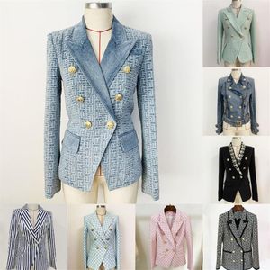 Mulheres ternos de grife para homens blazers primavera outono inverno jaquetas casaco casual algodão denim jaqueta fina designer estilos listras 258c