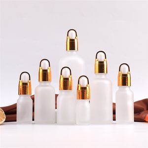 Milchglas-Tropfflasche, leere Flaschen für ätherische Öle, 5 ml, 10 ml, 15 ml, 20 ml, 30 ml, 50 ml, 100 ml, Glasflaschenbehälter