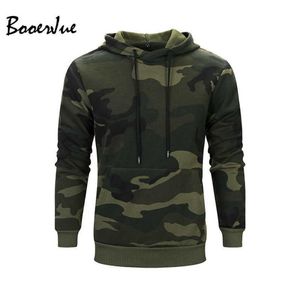 Camouflage Pullovers Casual unisex tjock fleece hoodie camo hoodies män armé gröna fick militär huva tröja lapptäcke 201276g