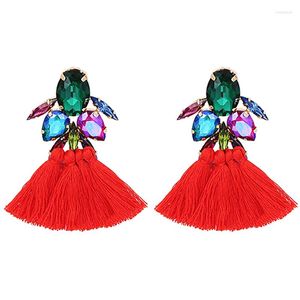 Dangle Earrings ZHINI Design DIY Short Tassel Handmade For Women Vintage Gold Color Metal Statement Earring Fashion Jewelry Gift