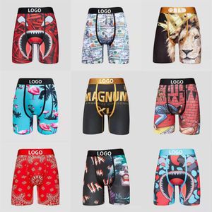 Novo impresso roupa interior masculina macio respirável boxer lote conforto cuecas tecido estiramento todo fornecedor masculino cintura boxers brie295s