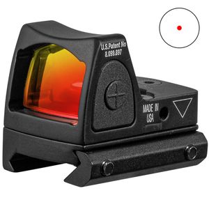 Reflex Tactical Ajustável 1X22 Red Dot Sight Scope para Rifle Scope Caça Tiro