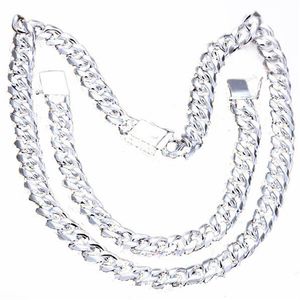 Högkvalitativa män smycken sätter eleganta halsband armband 925 sterling silver 1 1 figaro chain252w