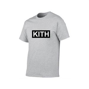 Herrkläder Summer Men's T-shirt Kith Fashion Women Dresses T-shirt cool kortärmad rund hals hals tee män wo328z