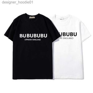 남성 트랙복 남성 디자인 Tshirt Spring Spring Summer 100 Cotton Black White Color Sleeves Tees 휴가 짧은 소매 캐주얼 글자 인쇄 상단 크기 범위 SXXXXL L230