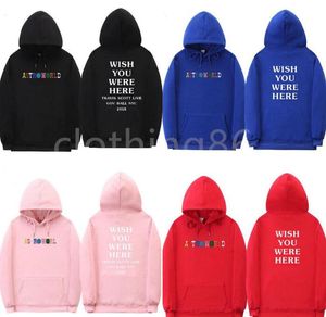 Projektantka męskie bluzy bluzy astroworld moda liter druk z kapturem streetwear kobiet pullover wysokiej jakości bluza dama na świeżym powietrzu trzymaj ciepło bluza z kapturem