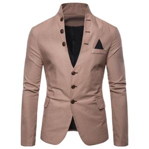 Erkekler Suits Blazers Erkekler Sl-Im Sosyal Blazer Bahar Sonbahar Moda Katı Gelinlik Ceketi Günlük İş Erkek Suit246m