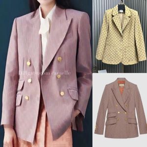 Cappotto giacca blazer firmato da donna Abbigliamento doppia lettera G primavera autunno nuovo top rilasciato