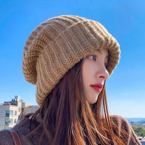 896 Classic Knitted Hat Beanie Cap Designer Women's Rabbit Hair Hats Official Website Synchronized for Men and Women, Thickened for Warmth