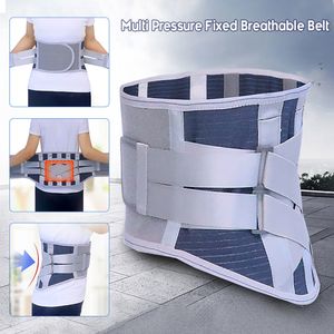 Other Health Beauty Items Double Pull Back Lumbar Support Belt Waist Orthopedic Corset Men Women Spine Decompression Trainer Brace Pain Relief 230915