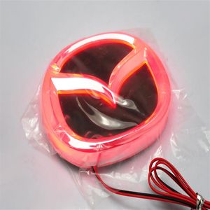 4D logo LED light with car decorative lights lamp Car Sticker badge for MAZDA 2 3 CX7 mazda8 12 0cm 9 55cm 228c