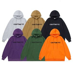 メンズとレディースのパーカースウェットシャツデザイナーファッションブランドKahart Carhat Trendy Cashmere肥厚秋/冬のセーターコートトップA7DH