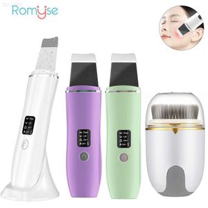 Electric Face Scrubbers Ultrasonic Skin Scrubber Acne Blackhead Remover Tools With Electric Face Cleansing Brush Facial Skin Care Kit L230920