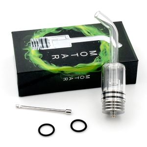 Longmada Motar 2 Quartz Coilless Wax Heater - 22mm Chamber with Long Glass Mouthpiece Attachment