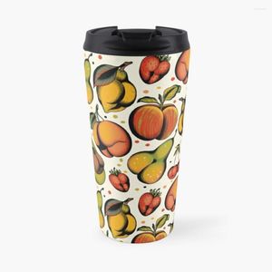 Garrafas de água Tutti Frutti Sexy Fruits Tatuagem Flash Caneca de Café de Viagem Original Xícaras de Café da Manhã