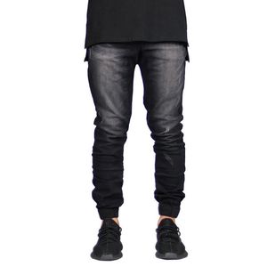 Мужские джинсы High Street Хип-хоп Брюки Тонкие джинсы для ног 3 цвета Черный Большой размер Азиатский размер 29-38285G