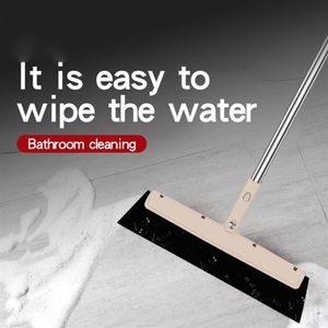 Spatola per pavimenti con manico in acciaio inossidabile Rimozione dell'acqua Strumento per la pulizia della casa Detergente per finestre Lazy Sweep T2006282430