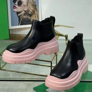 2023Designer Boots Tyre Chelsea Fashion Boots Platform Women's Men's Catwalk Rain Boots Size34-43