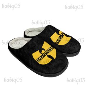 Chinelos Wu-T-Tang Clan Home Chinelos de algodão Mens Womens Plush Quarto Casual Manter Sapatos Quentes Térmicos Chinelos Interiores Feitos Sob Encomenda Sapato babiq05