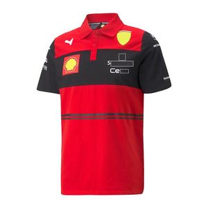 Klassisk Ferrari F1 T-shirt Apparel Formel 1 Fans Extreme Sports Fans Breattable F1 Clothing Top Ordized Short Sleeve Custom275w