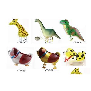 Balloon Dinosaur Foil Animal Monkey Lion Zebra Giraffe Birthday Party Decor Walking Pet Car Helium Balloons Kids Toy Drop Delivery T Dhze9