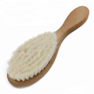 Other Hair Removal Items Super Soft Goat Bristle Swee Brush Oval Wood Handle Barber Dust For Broken Cleaning Tool Men Beard Comb Drop Dhpec