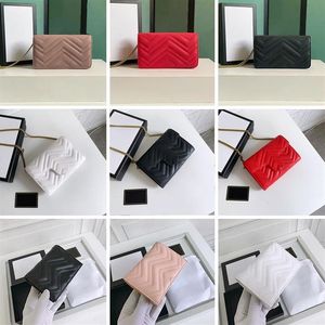 466492 Mujeres Diseñadores de lujo Mini carteras Hilo de coser Bolsas de hombro de cuero Bolso de moda Mujer Cadena Cadena Bolsa Bolsa Tarjeta SLO313A