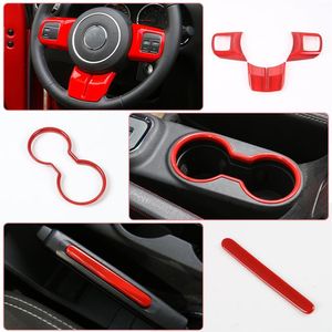 21Pcs Full Set Interior Decoration Trim Kit For Jeep Wrangler JK 2011-2017312B