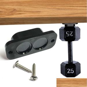 Magnetischer, verdeckter Pistolenhalter, Holster unter dem Schreibtisch, Tisch, Tür, Bett, Magnet, Tragfähigkeit: 25 Pfund, Schwarz. Drop-Lieferung