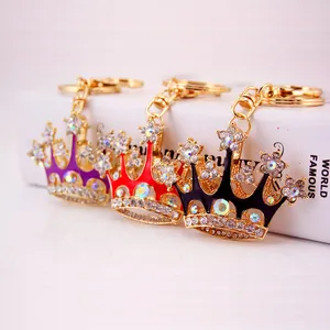 Party Favor Bling Bling-crystal crown Keychains Handbag Car Key Ring Cute bag Pendant Key Chains Keychain Small Gifts de530