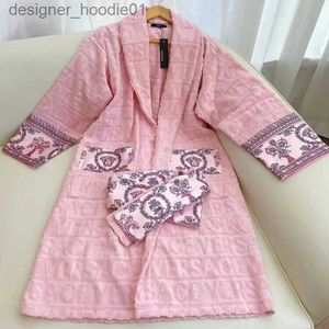 Basic Casual Dresses 2023 Designer robes brand nightgown Women and men sleepwear Fall winter home wear Casual Unisex nightrobe with belts Long Sleeve Loose Pajama ni