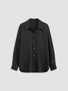 Herbst 2023 Modetrends Damen Business Custom Casual Übergroßes Button-Up-Kragenhemd