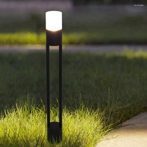Utomhus gräsmatta lampa Courtyard Garden Landscape Spotlight Pollards Street Pillar Light Waterproof LED