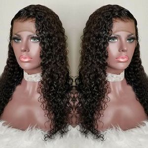 360 koronkowa peruka czołowa Kręcona Pre -Stucked 360 koronkowe peruki dla czarnych kobiet Brusty Brazylijskie peruki ludzkie włosy z włosami dziecięcymi 130% gęstość gęstości