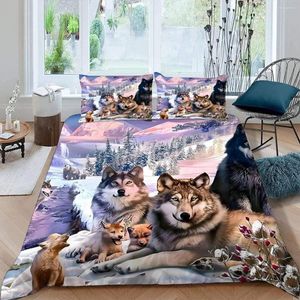 Bettwäsche-Sets Tierdruck Bettbezug 3D Anime Cartoon Set für Kinder Mädchen Weiche Mikrofaser Quilt mit Reißverschluss