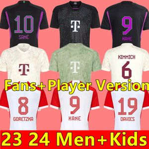 23 24 Musiala Soccer Jerseys Sane 2023 2024 كرة قدم قميص Goretzka Gnabry Bayerns Munich Camisa de Futebol Men Kids Kits Kimmich Player adual