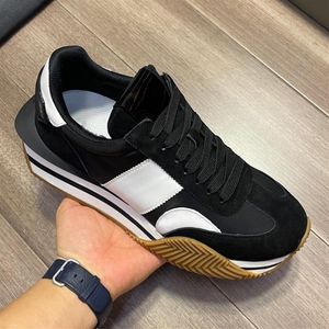 Highest quality Sneakers Running shoes men chaussures de designer ECO FRIENDLY JAMES SNEAKER FORD TOM sports Christmas Channel Cas301n